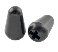 Musiclily Ultra Universel Guitare Embouts Selecteur Strat 5 Positions Switch Caps Tips pour Guitare électrique Fender Squier Strat, Noir (Lot de 2)