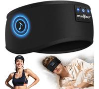 MUSICOZY Casque de sommeil Bluetooth, Casque de sommeil sans fil pour dormeurs latéraux, Bandeau sport 16+ heures pour yoga/entraînement/voyage/insomnie, Gadgets tech pour hommes/femmes
