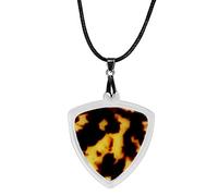 Musiin Collier de collection de médiators de guitare, pendentif de rangement en acrylique, portable comme collier ou porte-clés, rangement pratique, accessoire élégant et léger pour guitaristes (grand
