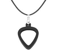 Musiin Collier porte-médiator compatible avec les médiators Fender Dunlop D'Addario standard, design universel double face, accès facile pour tous les styles (standard)