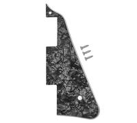 Musiin Electric Guitar Pickguard 4-Layers Modern Style Standard with Screws Compatible with Les Paul epiphone Guitar(Pearl Black)