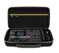 Musiin Étui Audio Compatible avec Behringer RD-78, Zoom R12, SSL 12 | Fermeture éclair dorée, poignée, poche filet intégrée pour câbles, studio, voyage et scène (édition dorée)