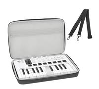 Musiin Étui Clavier MIDI en Velours Compatible avec Arturia MiniLab 3 | Compatible avec Akai MPK Mini IV, Arturia MiniLab MkII 25 Slim et AlphaTheta SLAB, rangement gris pour clavier MIDI