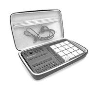 Musiin Étui de Transport Rigide en Velours de qualité supérieure Compatible avec Le boîtier Native Instruments Maschine Mikro MK3, Le contrôleur de Batterie et Le boîtier analogique (Gris)