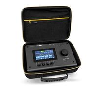 Musiin Étui Interface Audio Compatible avec Yamaha URX22/URX44/44V | Poche Filet, Zip Doré Et Poignée Confortable Pour Studio, Rangement Quotidien Et Scène (Édition Dorée)
