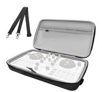 Musiin Étui pour manette de DJ compatible avec Hercules DJControl Mix Ultra, coque de protection rigide avec double fermeture éclair, poche en maille et poignée confortable pour DJ Live Show et voyage