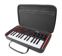 Musiin Étui rigide en velours de qualité supérieure compatible avec AKAI Professional MPK Mini MK3, Hercules DJControl Mix Ultra, housse de clavier pour contrôleur MIDI (noir)