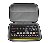 Musiin Étui Sampler Synthétiseur Compatible avec Roland AIRA Compact P-6 | Compatible avec S-1, T-8, J-6, E-4, Double Fermeture Éclair, Poche Filet, Doublure Velours, Sac Portable Gris