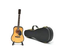 Musiin Guitare Miniature avec Support et étui, idéale pour décorer Un Bureau ou Une étagère Lors d'un Studio de Musique à Domicile (Acoustique/13 cm)