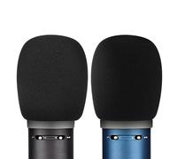 Musiin Lot de 2 pare-brises en mousse compatibles avec le biberon SL (noir) | Bluebird SL, Blackout Spark SL Microphones - Housse en mousse anti-pop pour micro, filtre en mousse éponge