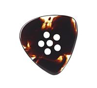 Musiin Médiator épais 3 en 1 fait main, multi-plat, transparent, de qualité supérieure, pour guitare électrique, basse, jazz, blues (écaille)