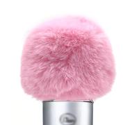 Musiin microphone windshield, fur cover, anti-foam cover, compatible with Blue Yeti microphone (pink)