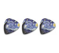 Musiin Unique Starry Sky Guitar Picks Folk Guitar Accessories Electric Guitar Plectrums(Three mixed packs)