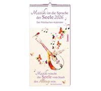 Musik ist die Sprache der Seele 2026: Der Postkarten-Kalender