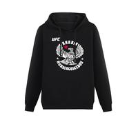 Musiluo Khabib Nurmagomedov 229 Sweat à capuche à manches longues pour homme, Noir , S