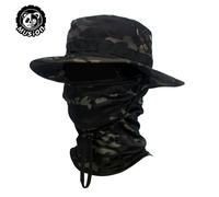 Musion Boonie Chapeau Cagoule Chapeau Costume Pliable Chapeau Protection Solaire Casquette De Pêche Respirant Pêcheur Chasse En Plein Air Pêche Large H - Type Black Camo