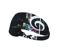 Musique Abstraite,Bandeau de Sport Unisexe, Bandeau élastique Multi-usages pour Cheveux