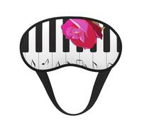 Musique abstraite pour piano et roses rouges,Masques de sommeil occultants, cache-yeux couvrants, masques de sommeil anti-lumière