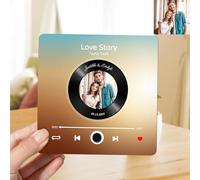 Musique Aimant réfrigérateur de Musique Peut Jouer des Cadeaux de Chanson, personnalisé Photo Musique Aimant de réfrigérateur Couverture d'album de Chanson, Aimant de Musique (style18)