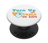 Musique Amusante pour Augmenter Le Volume de la Vie PopSockets PopGrip Adhésif