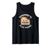 Musique Amusante « Remember to Play Piano » Débardeur