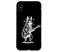 Musique Berger Allemand Guitariste Chien Coque pour iPhone XS Max