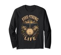 Musique Bluegrass Five String Life Manche Longue