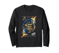 Musique Casque Mélodie Rythme Lifestyle Graphic Manche Longue