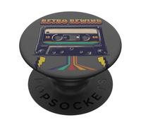 Musique - Cassette rétro des années 80 Good Old Times PopSockets PopGrip Adhésif