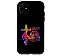 Musique chrétienne Croix Clé de Sol Joyeux Bruit Psaumes 95 1 Coque pour iPhone 11