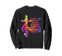 Musique chrétienne Croix Clé de Sol Joyeux Bruit Psaumes 95 1 Sweatshirt