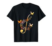Musique Compositeur Notes De Musique Oiseaux Clé De Sol T-Shirt