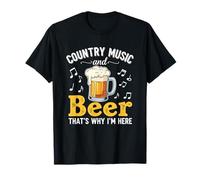 Musique Country et bière, C'est Pourquoi Je suis Ici T-Shirt