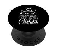 Musique Country : Juste Trois accords et la vérité PopSockets PopGrip Adhésif