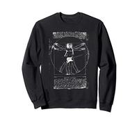 Musique Da Vinci Homme De Vitruve Guitare Électrique Fun Sweatshirt