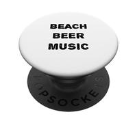 Musique de bière de Plage PopSockets PopGrip Adhésif