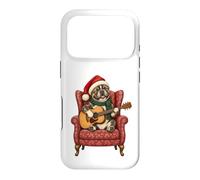 Musique de Guitare de Noël avec Bouledogue français Coque pour iPhone 17 Pro