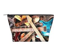 Musique de Guitare électrique imprimée, Trousse de Toilette Trousse de Maquillage Sac à cosmétiques Trousse de Toilette de Voyage Portable