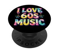 Musique des ANNÉES 60 J'adore Les ANNÉES 60 PopSockets PopGrip Adhésif