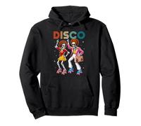 Musique disco Squelettes rétro Patin roulettes Radiocassette Sweat à Capuche