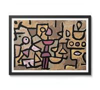 Musique Diurne Paul Klee Art Print Classic Bauhaus Art Painting Print, exposition abstraite art mural géométrique moderne, cubisme, décoration d'intérieur, surréalisme, œuvre d'art, 50 x 70 cm (cadre