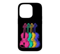 Musique d'orchestre de Violon Pop Art coloré Coque pour iPhone 14 Pro