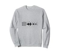 Musique du Bruit tournant : Art mélodique des Ondes sonores Sweatshirt, Unisexe pour Adultes, Gris Chiné, L