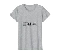 Musique du Bruit tournant : Art mélodique des Ondes sonores T-Shirt, Femme, Gris Chiné, L