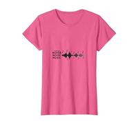 Musique du Bruit tournant : Art mélodique des Ondes sonores T-Shirt, Femme, Rose Chiné, L