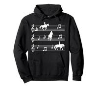 Musique et échelle chevaux fille cavalier écurie cheval Sweat à Capuche