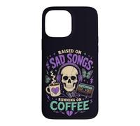 Musique Gothique Coffee Mood Broken Heart Listener Vibe Coque pour iPhone 13 Pro Max