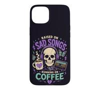 Musique Gothique Coffee Mood Broken Heart Listener Vibe Coque pour iPhone 15 Plus