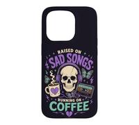 Musique Gothique Coffee Mood Broken Heart Listener Vibe Coque pour iPhone 15 Pro