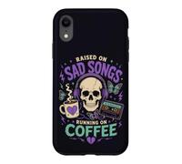 Musique Gothique Coffee Mood Broken Heart Listener Vibe Coque pour iPhone XR